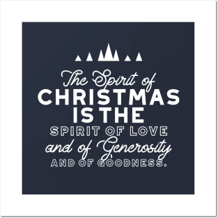 Spirit of Christmas Quote II Posters and Art